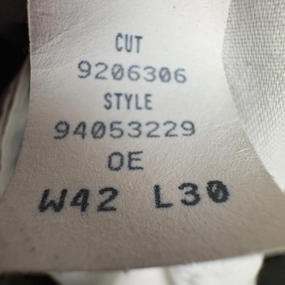 Haggar Pleated Chino Pants Mens 42x30 Khaki Tan Dress Trousers 94053229